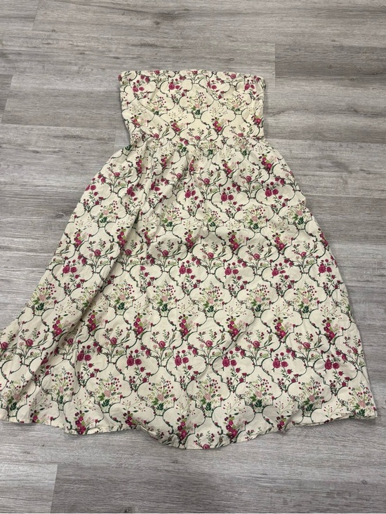 Jessica Simpson Dresses & Skirts - Jessica Simpson Cream Maxi Dress strapless floral garden tea party summer